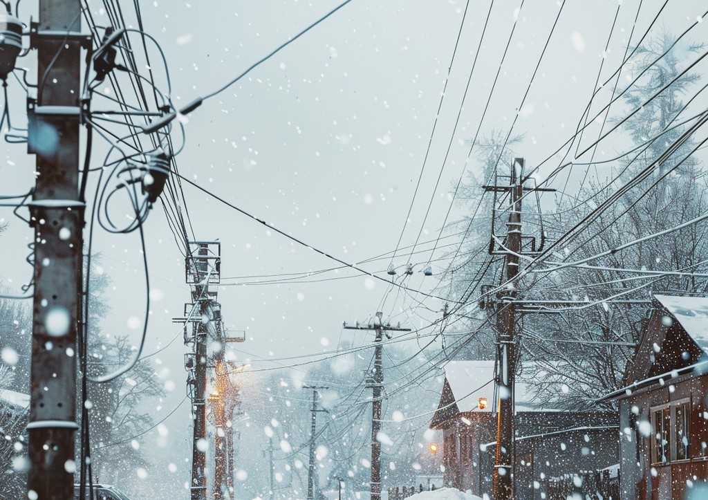 Десятки тысяч людей остались без света из-за снегопада в российском регионе